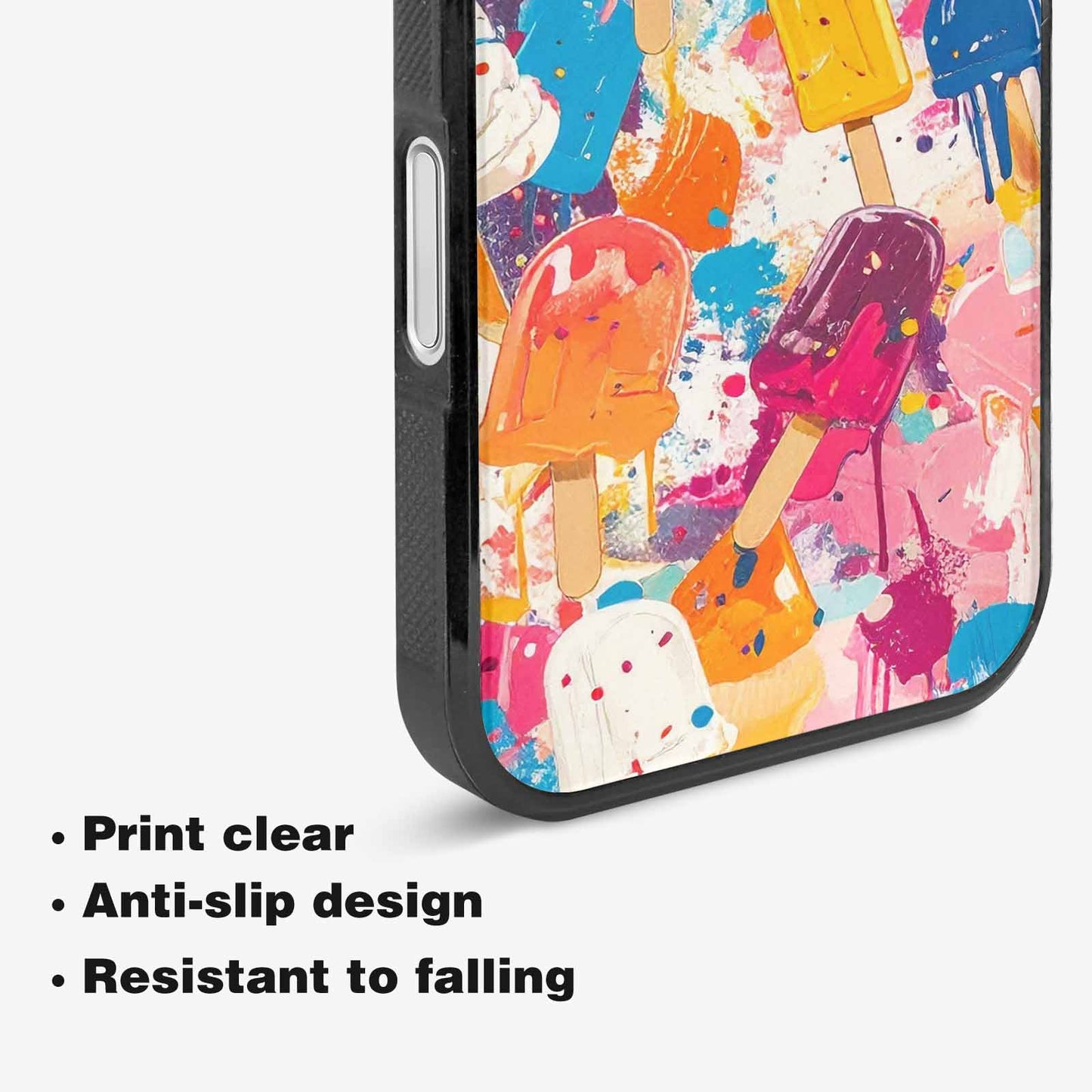 iPhone 16 Case — Ice Cream Motif Ice Cream Motifs, Custom Made Phone Cover