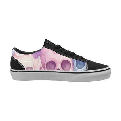 MEN'S Skulls - Pastel Canvas Lace-Up Surreal Sneakers