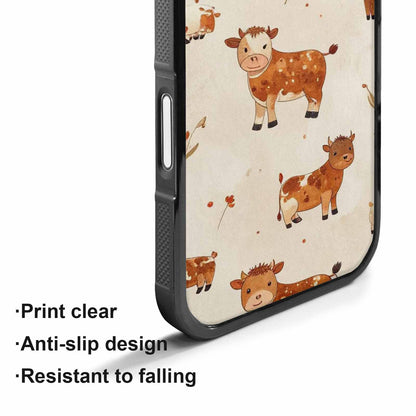 iPhone 17 Case — Small Cow Animal Print Animal Print, Unique Phone Case Design