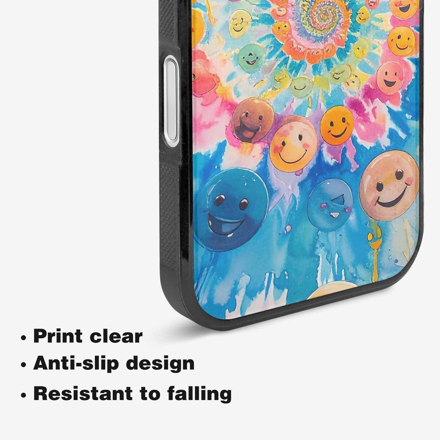 iPhone 16 Plus Case — Smiley Facessmiley Faces Tie D, Custom Made Phone Cover