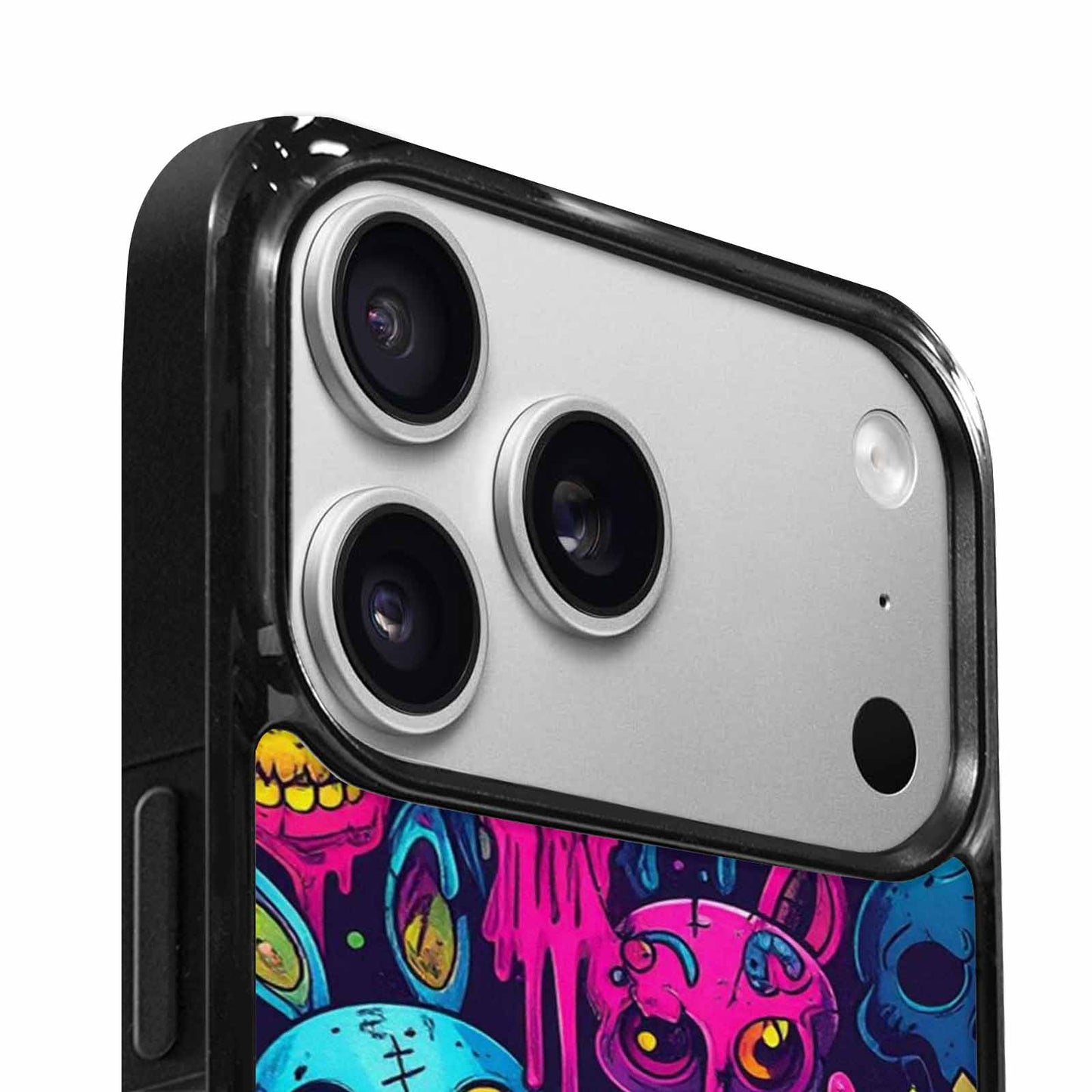iPhone 17 Pro Case — Mixed Toxic Glow Creature Pattern Cartoon, Custom Designed Case Cover