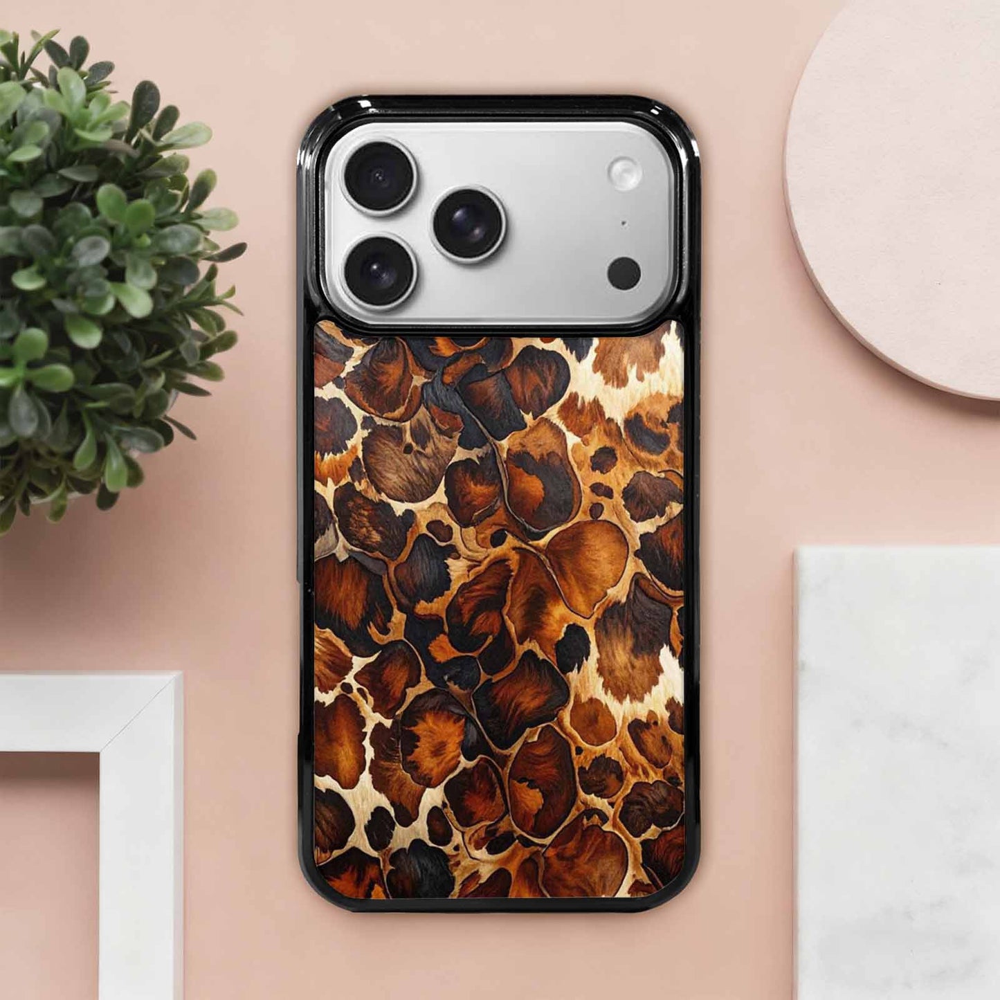 iPhone 17 Pro Max Case — Small Cow Animal Print Animal Print, Personalized Phone Case