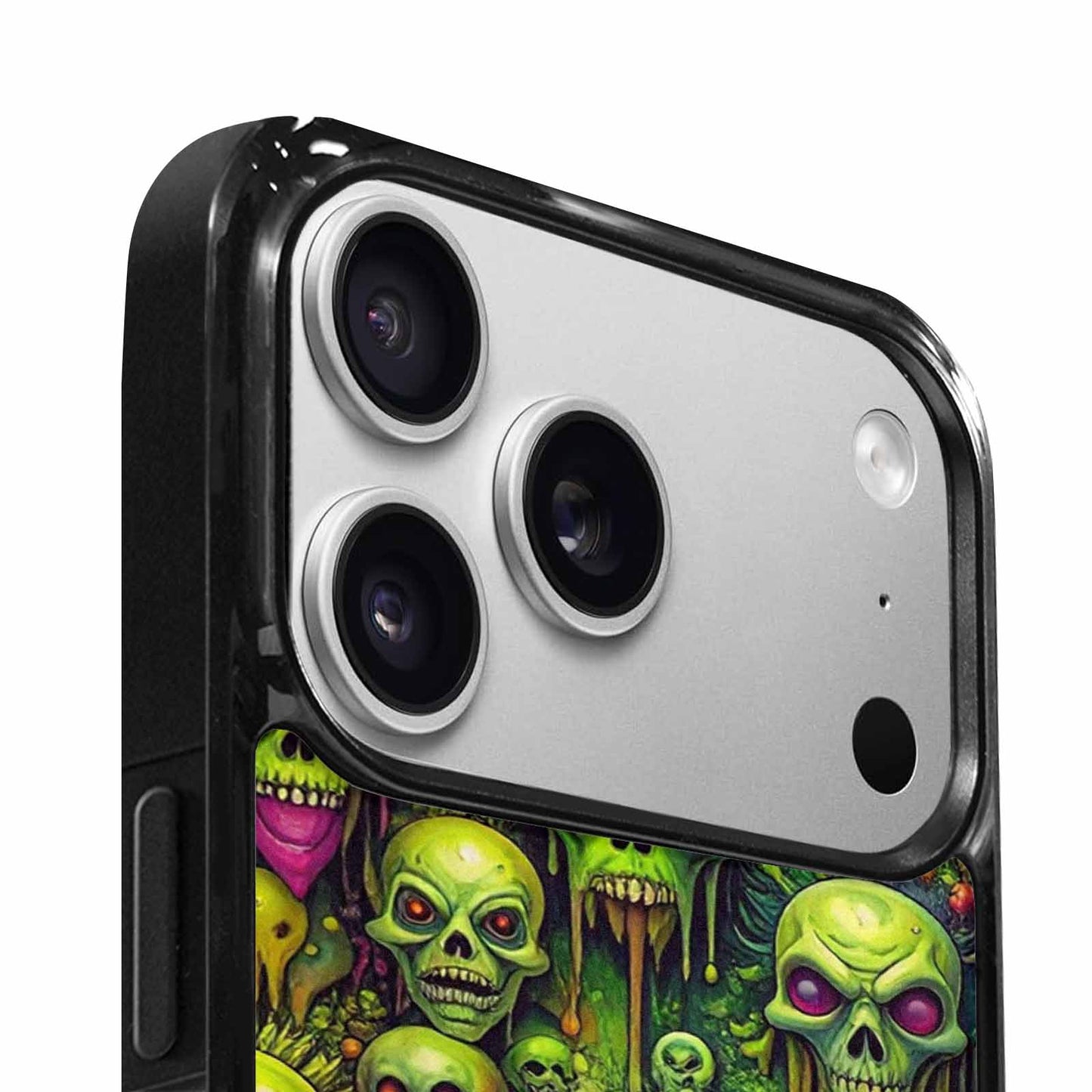 iPhone 17 Pro Max Case — Toxic Radioactive Creature Pattern Original Art, Custom Made Phone Cover