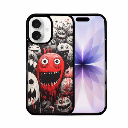 iPhone 17 Case — Black &amp; Red Ink Cartoon Cute, Custom Made Phone Cover
