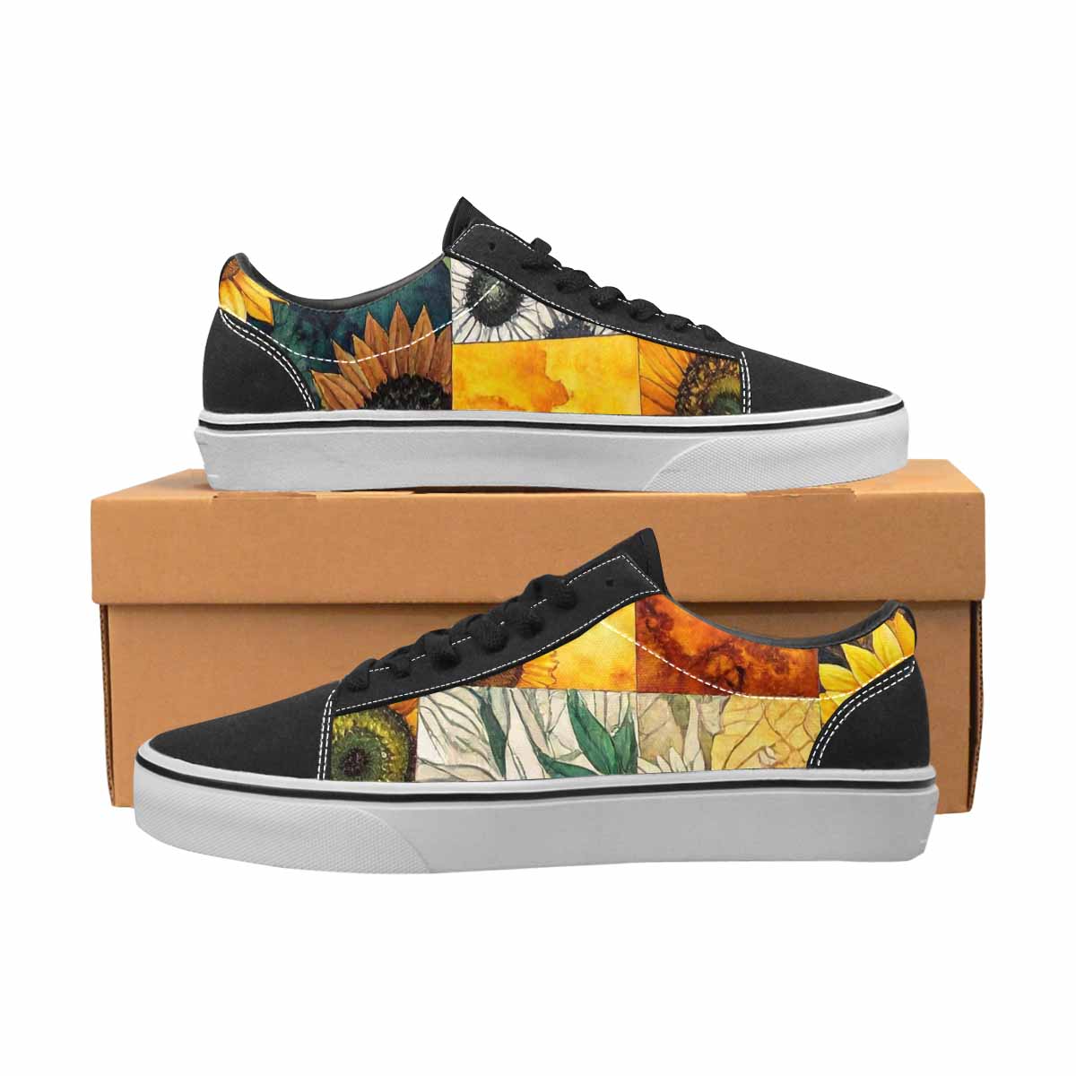 WOMEN'S Sunflower Canvas Lace-Up Vibrant Chaos Shoes