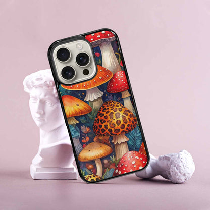 iPhone 16 Pro Case — Mushrooms Pattern Hundreds Of 5r0, Custom Made Phone Cover