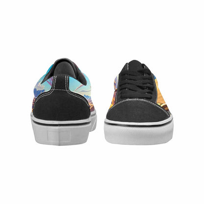 WOMEN'S Surrealist Desert Dreamscape Canvas Lace-Up Aesthetic Shoes