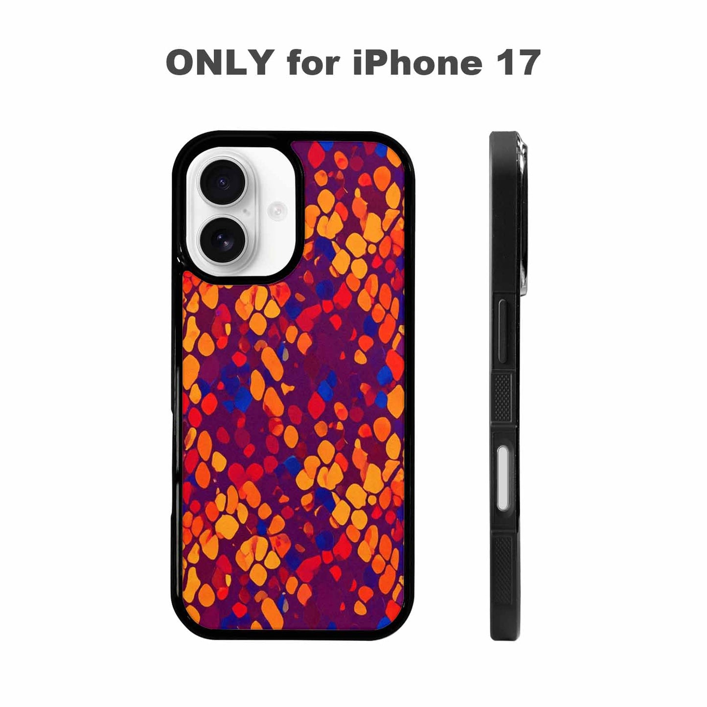 iPhone 17 Case — Snake Print Dark Seamless Animal Print, Personalized Phone Case