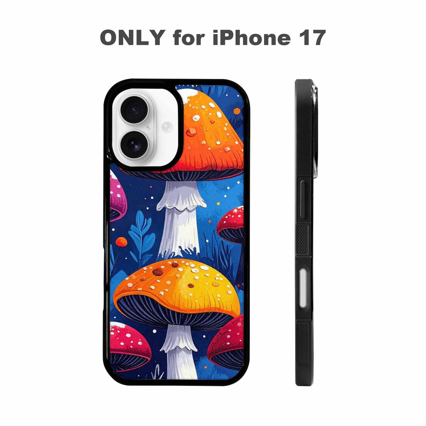 iPhone 17 Case — Vivid Winter Mushroom Cartoon Cute, Custom Designed Case Cover