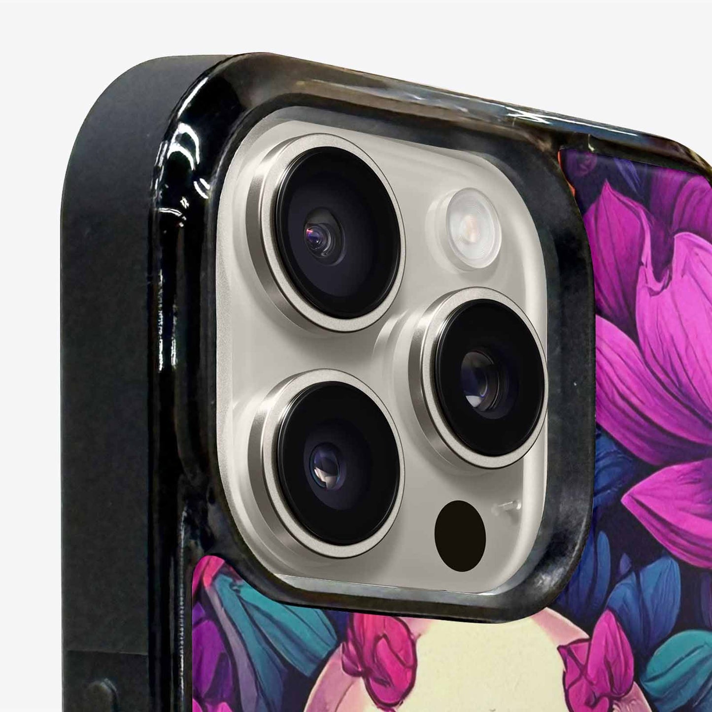 iPhone 16 Pro Case — Lotus Many Hundreds Of Skulls Art, Unique Phone Case Design