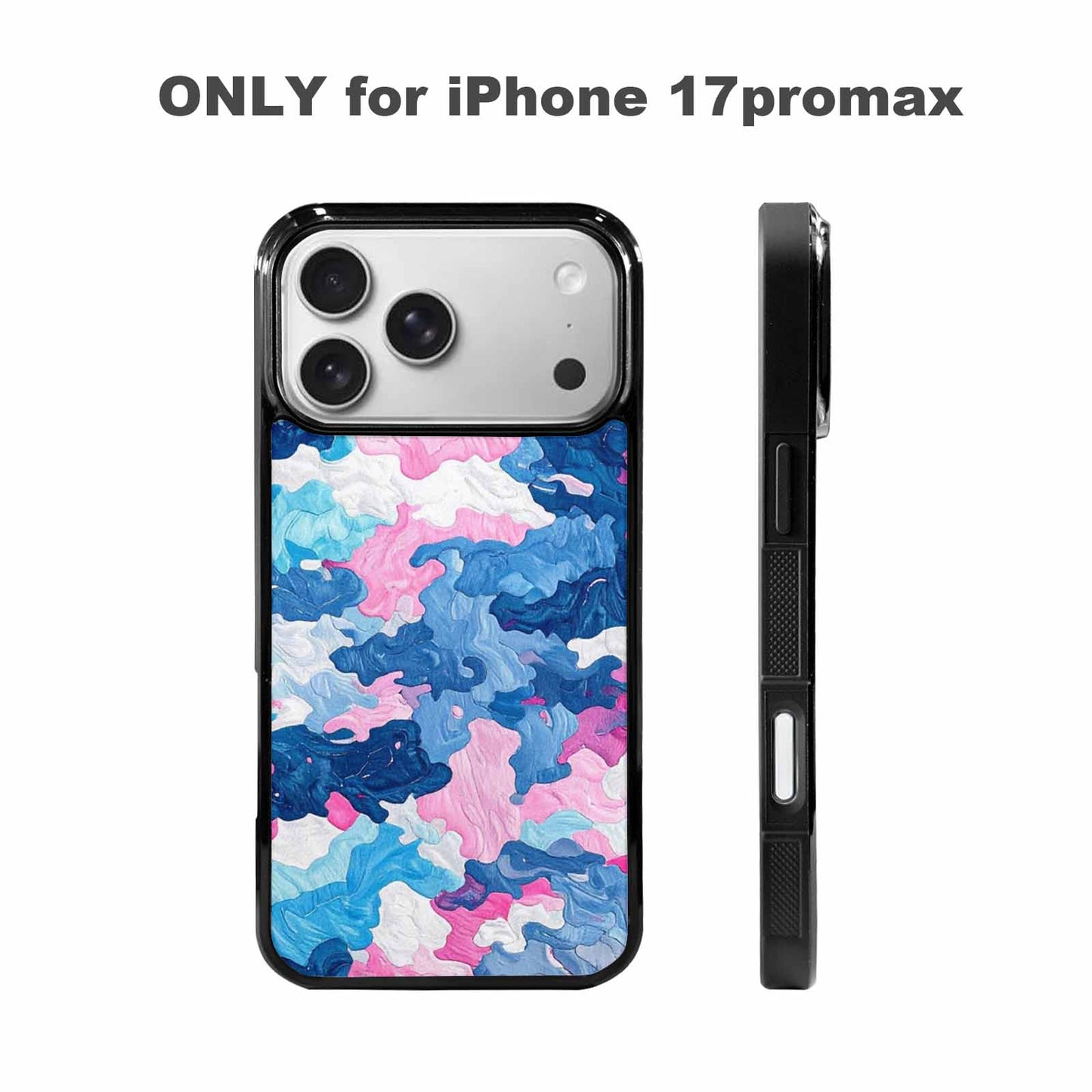 iPhone 17 Pro Max Case — Vivid Camo Transgender Camo, Custom Designed Case Cover