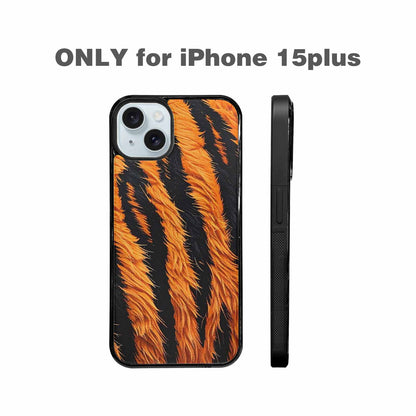 iPhone 15 Plus Case — Bold Tiger Stripe, Custom Phone Case