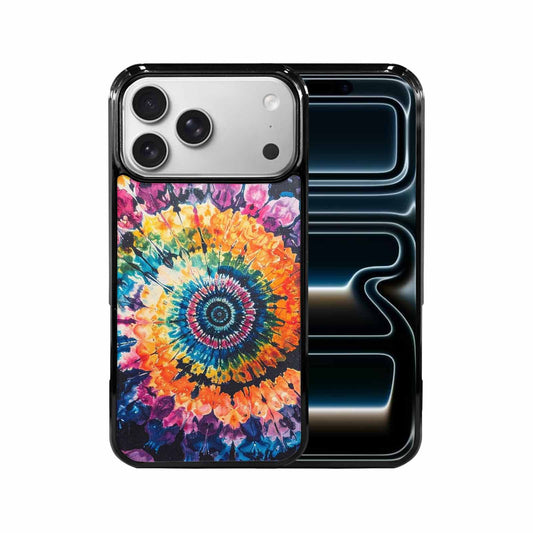 iPhone 17 Pro Max Case — Black &amp; Blue Ink Tie Dye, Custom Phone Case