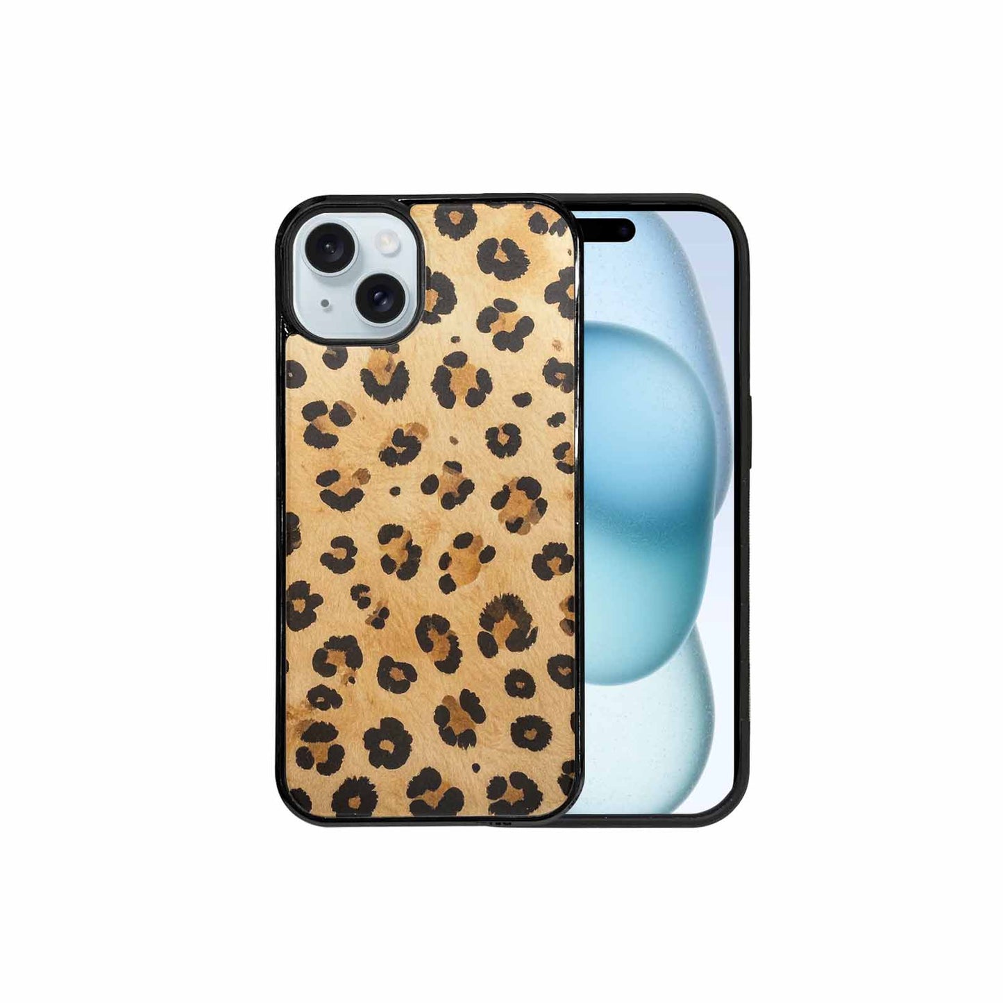 iPhone 15 Plus Case — Cheetah Print Sandy Tan Base With, Custom Print Case Cover