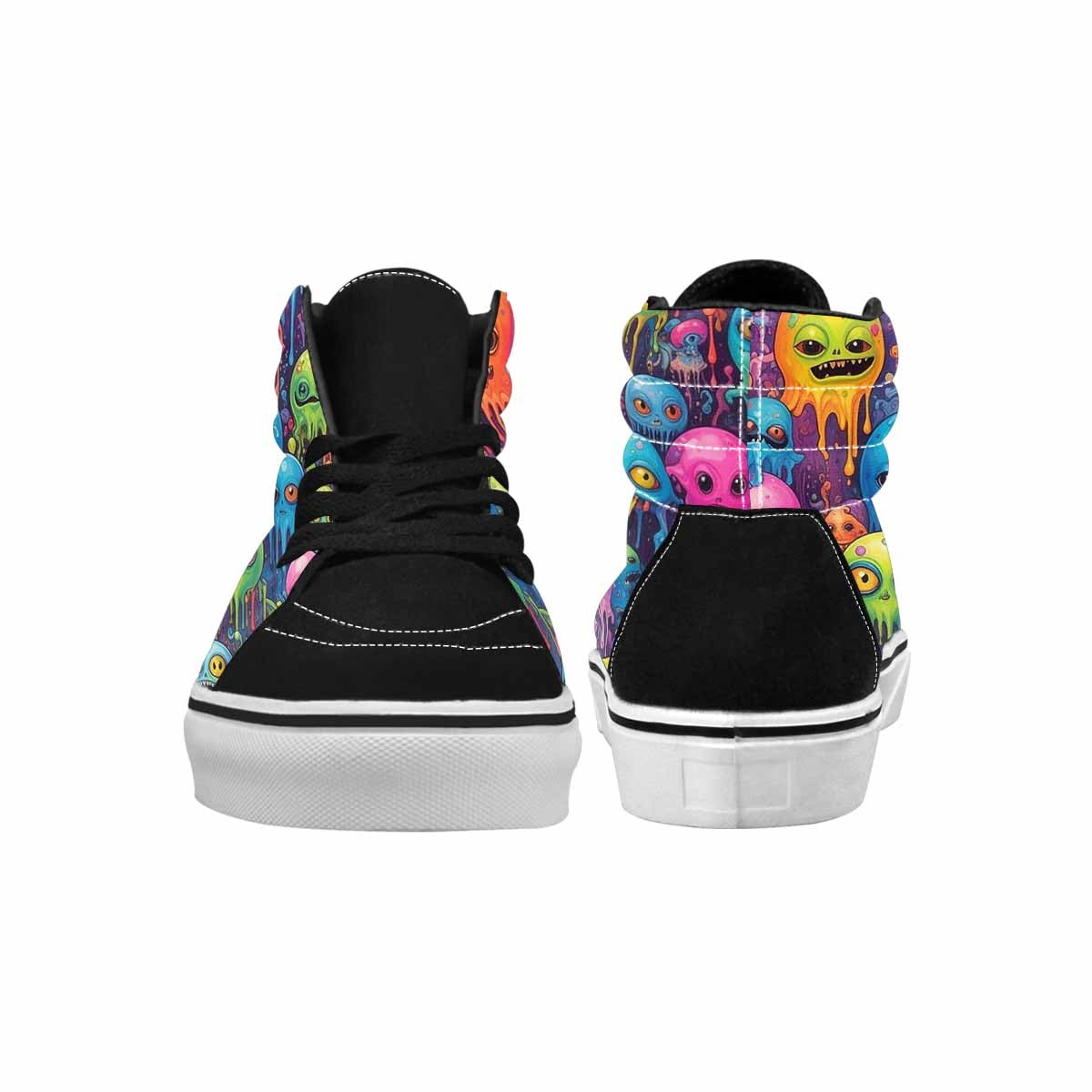 MEN'S Aliens  Tie Dye High Top Canvas Vivid Sneakers