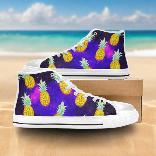 Jellyfish Orange Black Creative WOMEN Bold Art - Freaky Shoes | Custom Art Sneakers