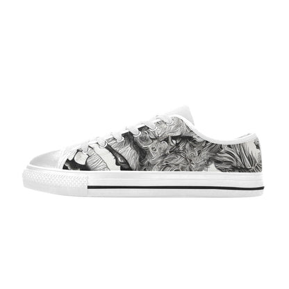 MEN'S Freestyle Horror 2 Canvas Neon Fantasy Custom Shoes