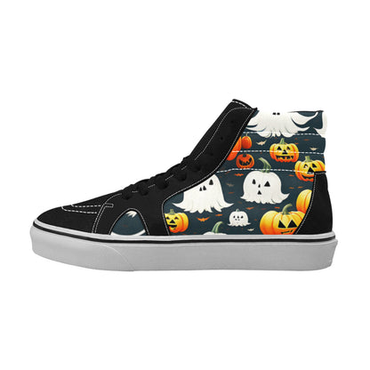 WOMEN'S Halloween Art High Top Skateboarding Wallpaper Art Sneakers