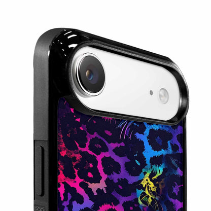 iPhone 17 Air Case — Leopard Print Neon Seamless Pattern Animal, Unique Phone Case Design