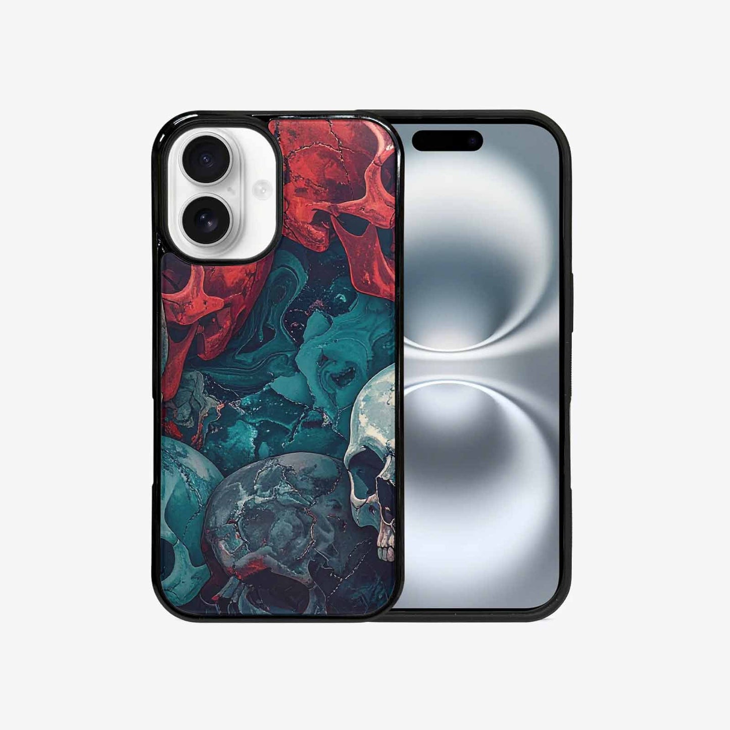 iPhone 16 Case — Marble Skull Custom, Custom Made Phone Cover