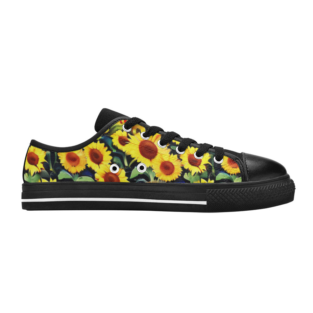 MEN'S Sunflowers Art 5 Canvas Grunge Custom Shoes