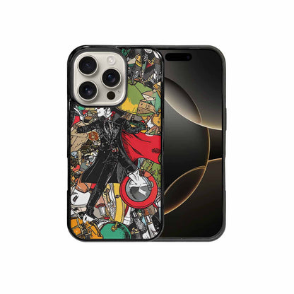 iPhone 16 Pro Case — Noir Spy Silhouette Pen Ink Noir, Custom Print Case Cover