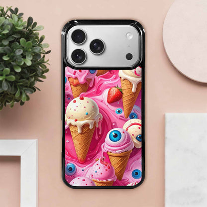 iPhone 17 Pro Max Case — Melted Strawberry Ice Original Art, Personalized Phone Case