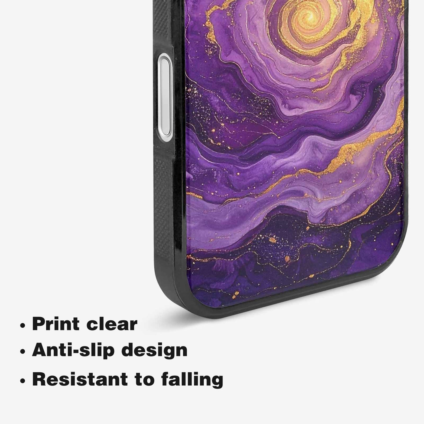 iPhone 16 Plus Case — Swirling Brushstroke Starry Night Texture Blended, Custom Phone Case