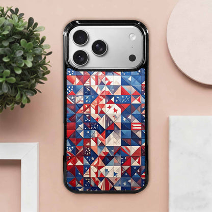 iPhone 17 Pro Max Case — Small American Flag Stars Galaxy Space, Custom Art Phone Cover