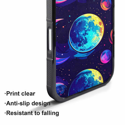 iPhone 17 Air Case — Neon Winter Moon Seamless Cartoon Cute, Original Design Phone Case