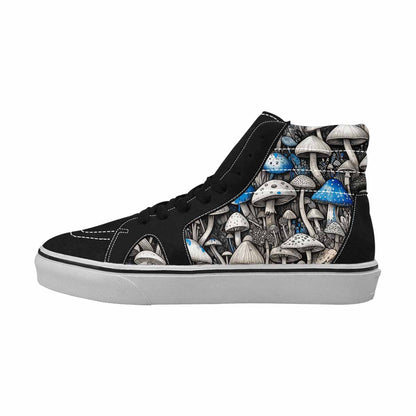 MEN'S Mushrooms (general) High Top Canvas Vivid Sneakers