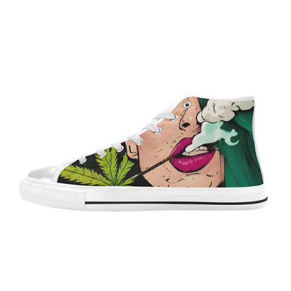 MEN'S Cc 420 Woman Weed High Top Canvas Grunge Custom Shoes