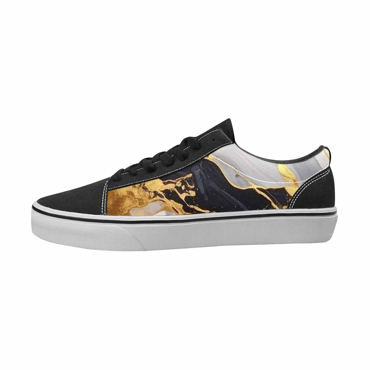 MEN'S Marble Canvas Custom Fashion Surreal Sneakers