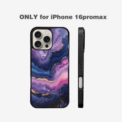 iPhone 16 Pro Max Case — Marble Galaxy Custom Personalized Phone Cover, Unique Phone Case Design