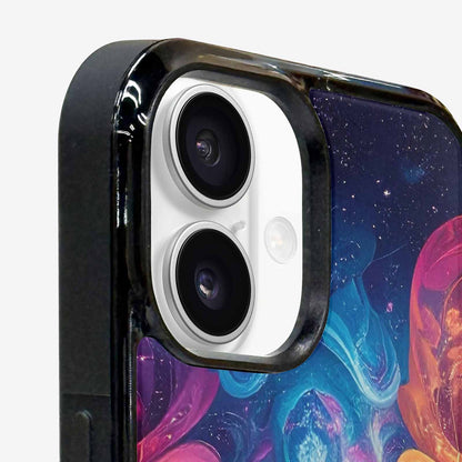 iPhone 16 Plus Case — Rose Galaxy Art Seamless Pattern Vibrant, Custom Designed Case Cover