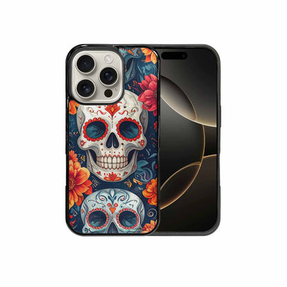 iPhone 16 Pro Case — Marble Skull Custom, Custom Art Phone Cover