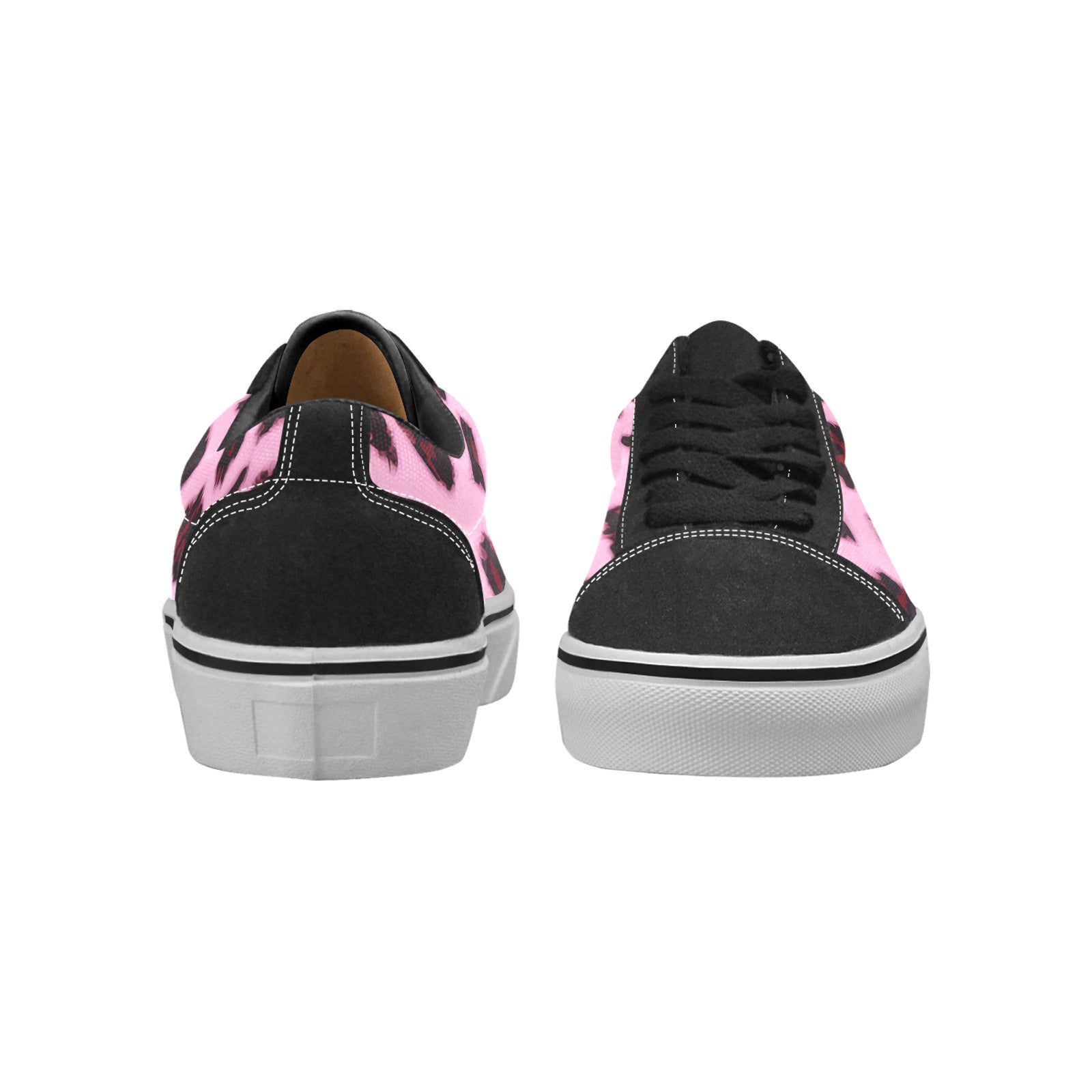 MEN'S Animal Print Pattern Background Low Top Skateboarding Aesthetic Custom Shoes