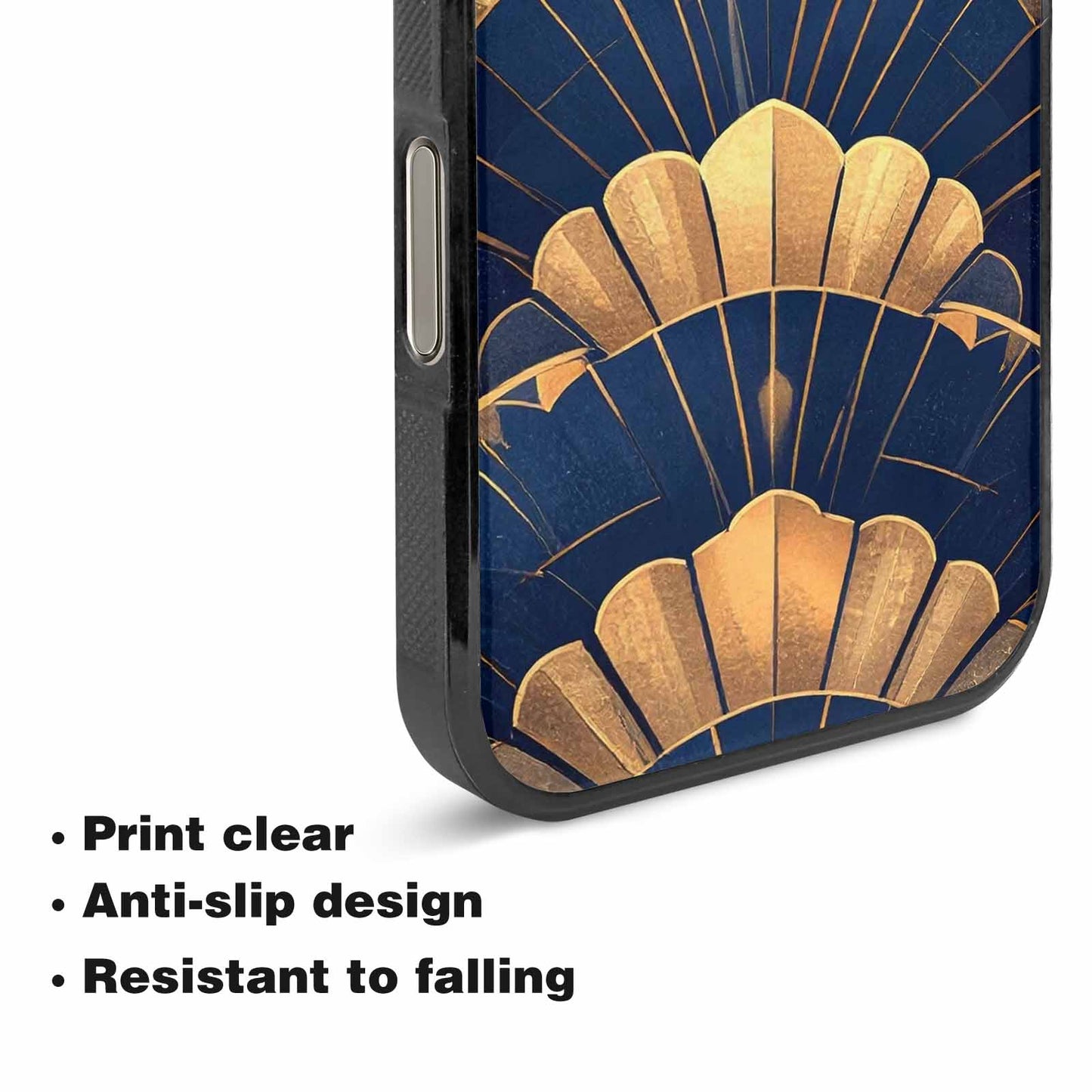 iPhone 16 Pro Case — Art Deco Illustration Pattern, Original Design Phone Case
