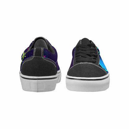WOMEN'S Space Galaxy Astronaut Canvas Lace-Up Vibrant Chaos Shoes