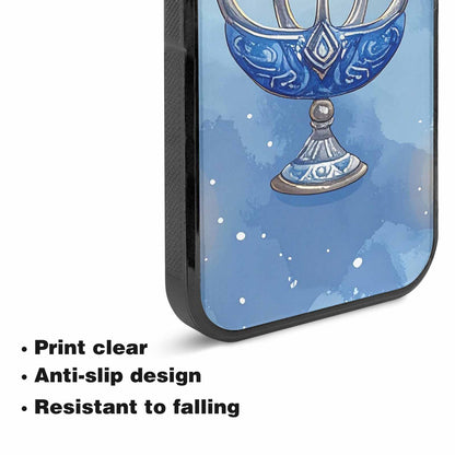 iPhone 15 Plus Case — Hanukkah Menorah Pattern Seamless Repeat Jewish, Custom Designed Case Cover