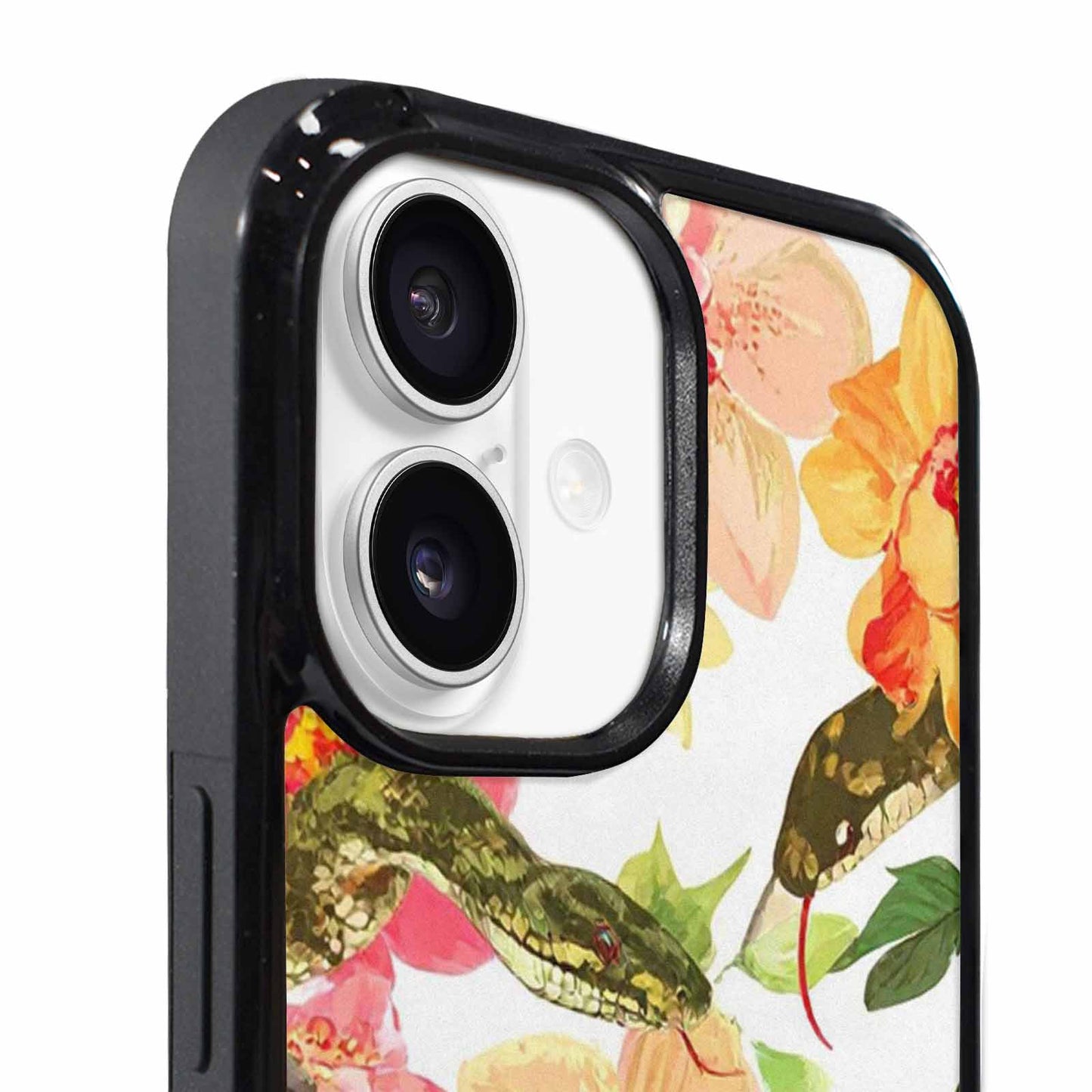 iPhone 17 Case — Snakes Print Floral Seamless Floral, Custom Art Phone Cover