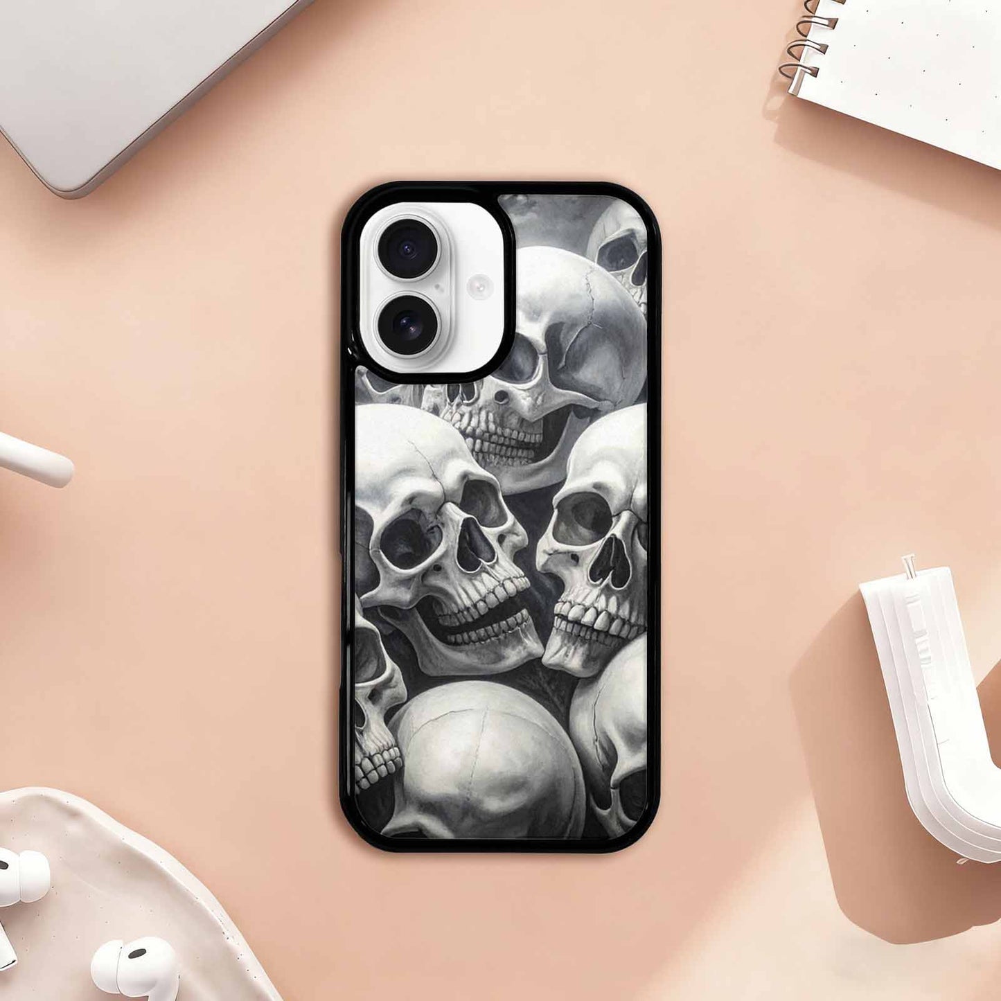 iPhone 17 Case — Skull Dark Art Gothic Print Gothic, Custom Print Case Cover