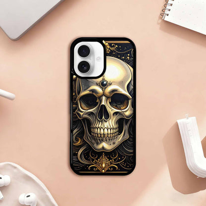 iPhone 17 Case — Skull Dark Art Gothic Print Gothic, Custom Made Phone Cover