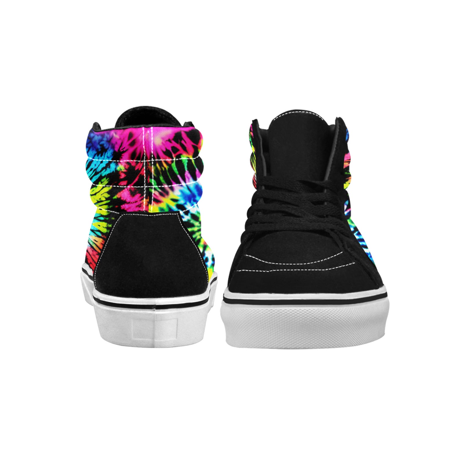 WOMEN'S Cc Tie Dye Art High Top Skateboarding Dreamcore Shoes
