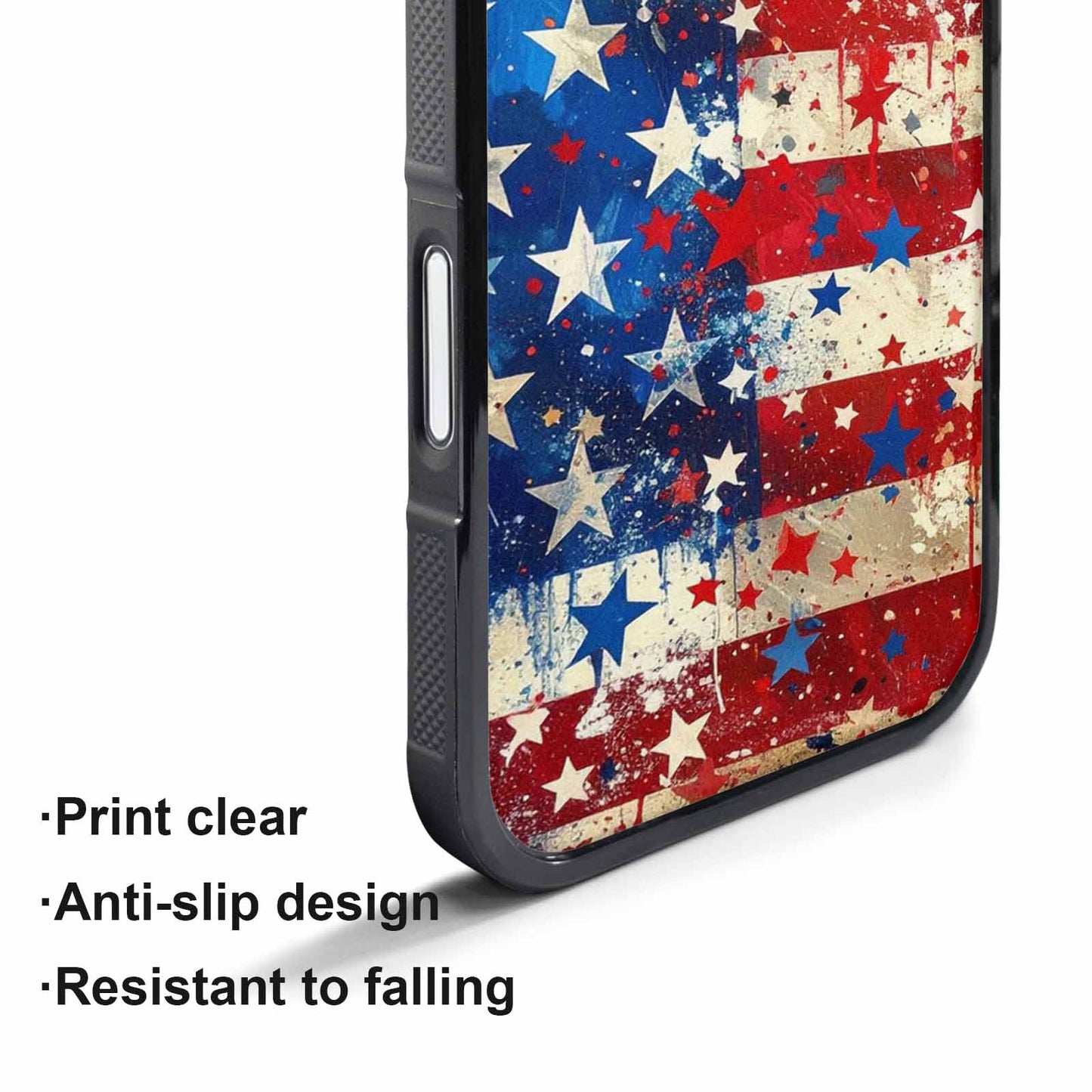 iPhone 17 Pro Max Case — Patriotic Stars And Stripes Galaxy Space, Customized Protective Case
