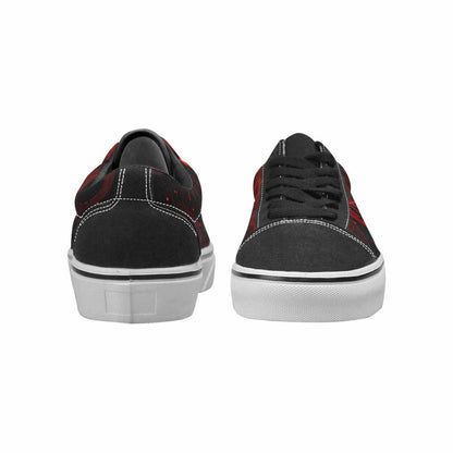 WOMEN'S Bloody Pumpkin Face Canvas Lace-Up Dreamcore Custom Sneakers