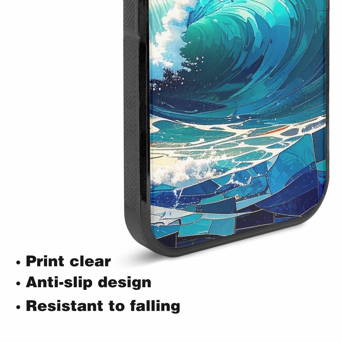 iPhone 15 Case — Wave Crest Splash Wave Crest Splash, Personalized Phone Case
