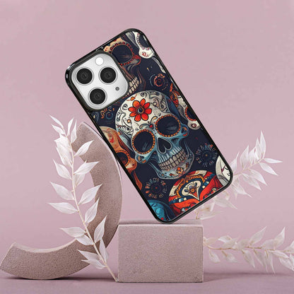 iPhone 15 Pro Max Case — Skull Waves, Customized Protective Case
