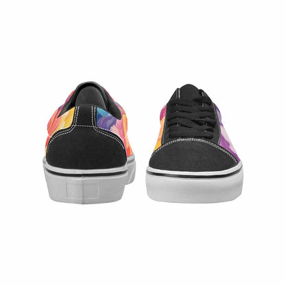 WOMEN'S Tie Lace-Up Canvas Wallpaper Art Sneakers