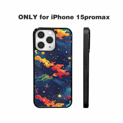 iPhone 15 Pro Max Case — Cosmic Camo Harmony, Custom Printed Phone Case